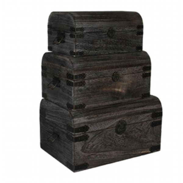 Screen Gems Set of 3 Box Wood Brown SGT69 - main